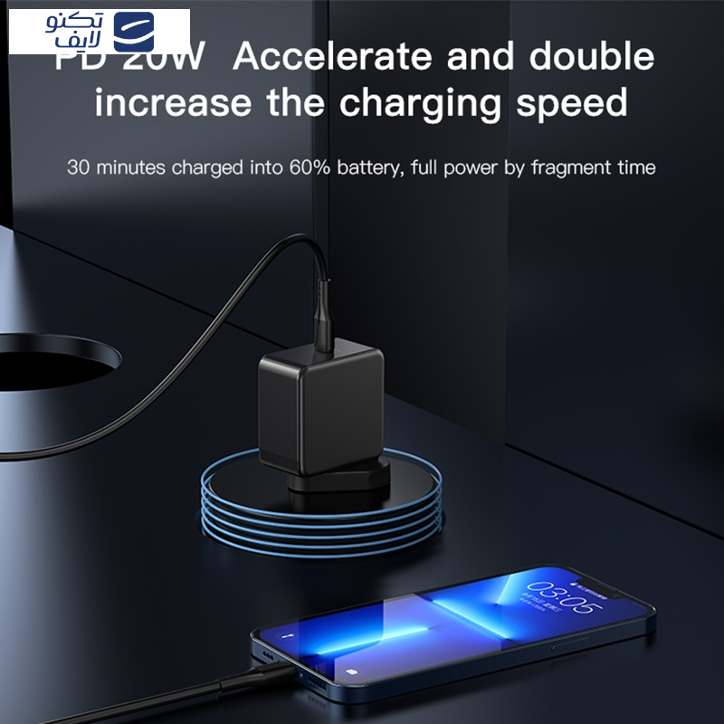 کابل تبدیل USB-C به لایتنینگ یسیدو مدل CA-99 طول 1.2 متر کابل تبدیل USB-C به لایتنینگ یسیدو مدل CA-99 طول 1.2 متر