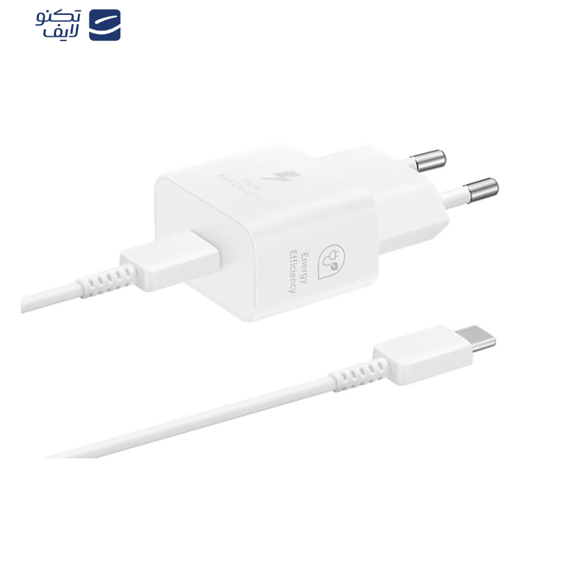 شارژر دیواری 25 وات سامسونگ مدل EP-T2510X به همراه کابل USB-C به طول 1 متر شارژر دیواری 25 وات سامسونگ مدل EP-T2510X به همراه کابل USB-C به طول 1 متر