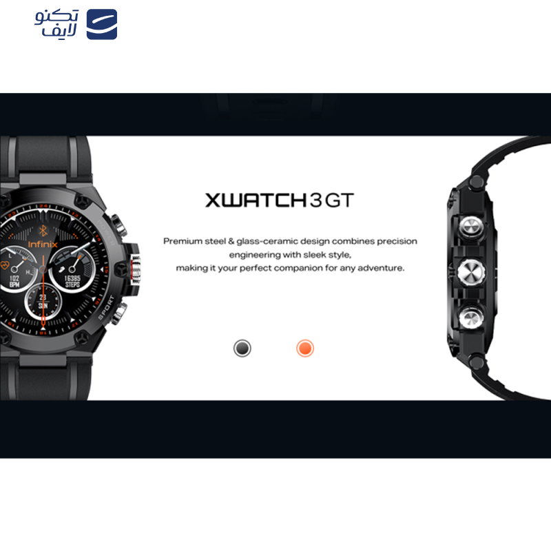 ساعت هوشمند 40 میلیمتری اینفینیکس مدل XWatch 3 GT با بند پلاستیکی ساعت هوشمند 40 میلیمتری اینفینیکس مدل XWatch 3 GT با بند پلاستیکی