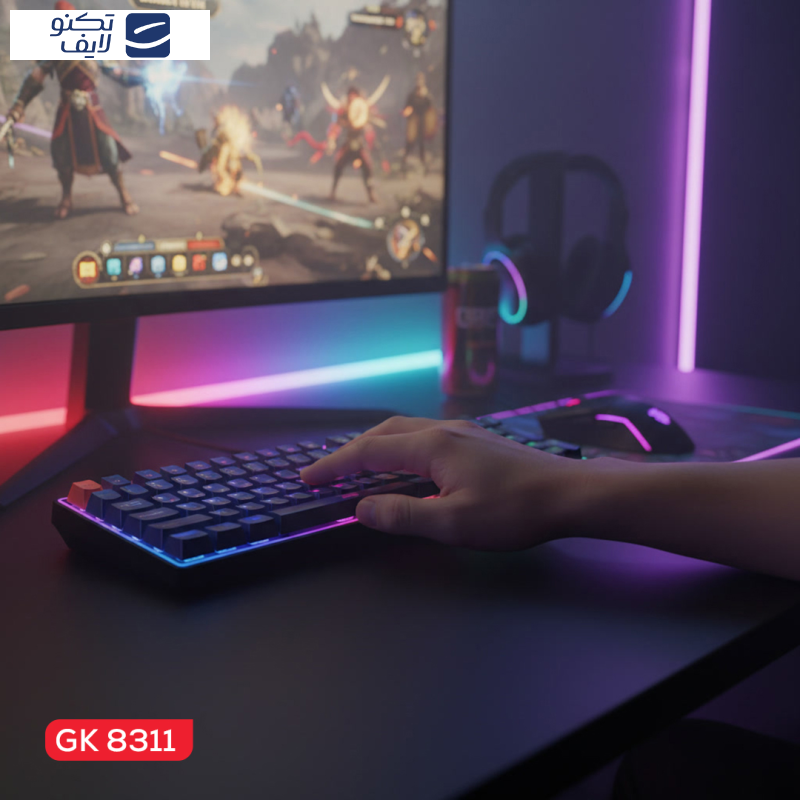 کیبورد مخصوص بازی تسکو مدل GK 8311 Apollo کیبورد مخصوص بازی تسکو مدل GK 8311 Apollo