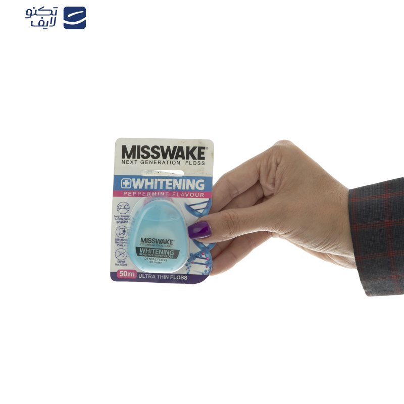 نخ دندان میسویک مدل whitening نخ دندان میسویک مدل whitening