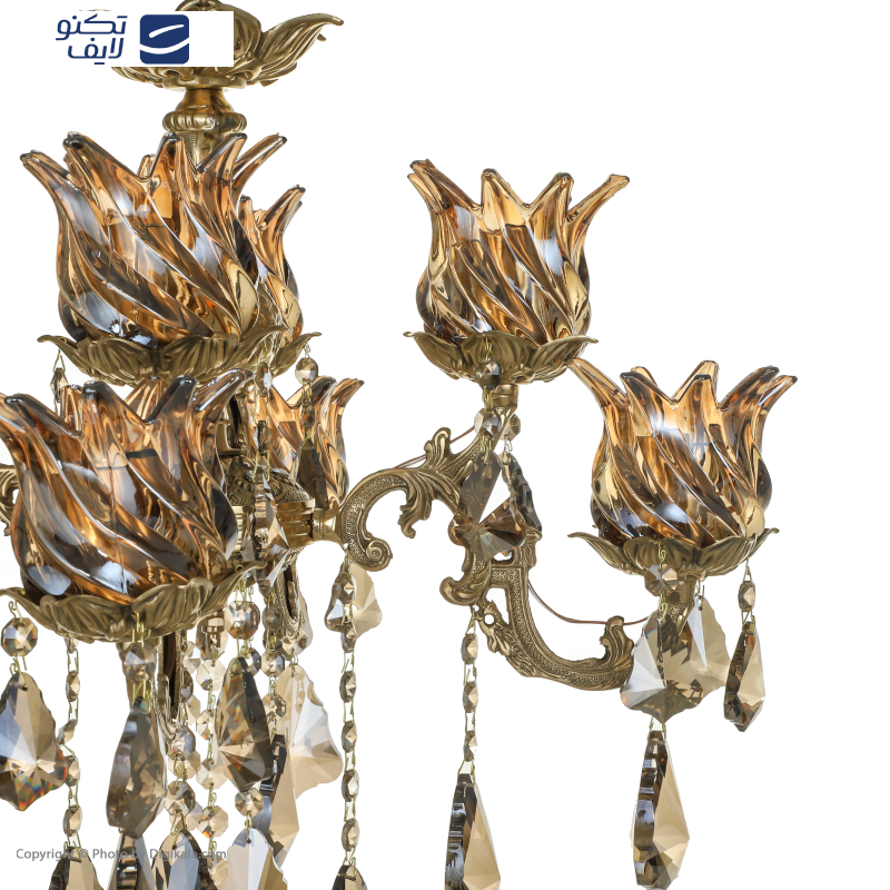 لوستر 8 شعله شاهان تک کد K/6029 لوستر 8 شعله شاهان تک کد K/6029