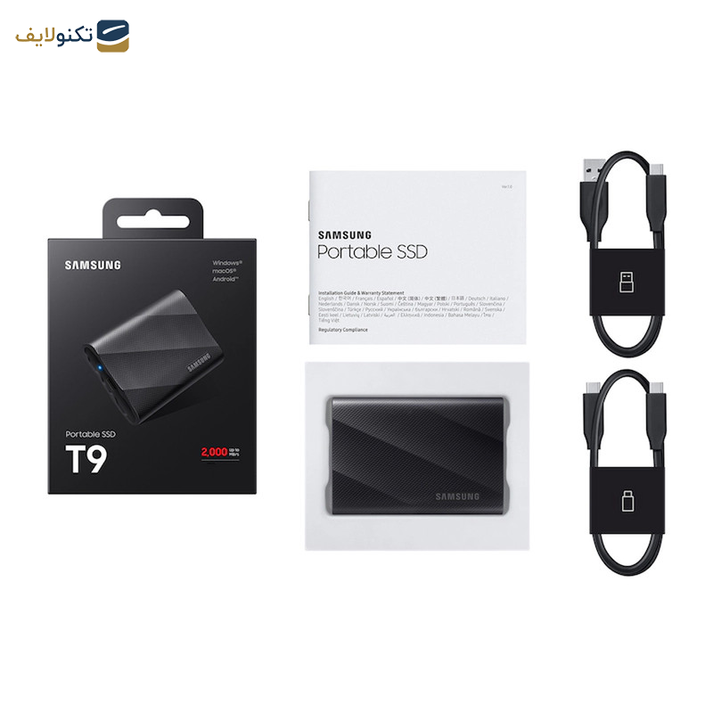حافظه SSD اکسترنال سامسونگ مدل Portable SSD T9 ظرفیت 2 ترابایت
