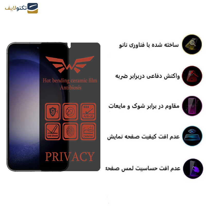 محافظ صفحه نمایش حریم شخصی اپیکوی مدل Nano-Privacy مناسب برای گوشی موبایل سامسونگ Galaxy S23 Plus/ S22 Plus محافظ صفحه نمایش حریم شخصی اپیکوی مدل Nano-Privacy مناسب برای گوشی موبایل سامسونگ Galaxy S23 Plus/ S22 Plus