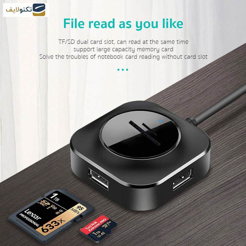 هاب 5 پورت USB-C کوتتسی مدل 83010