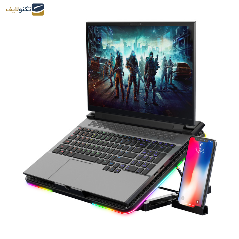 پایه خنک کننده لپ تاپ هترون مدل HCP131 پایه خنک کننده لپ تاپ هترون مدل HCP131