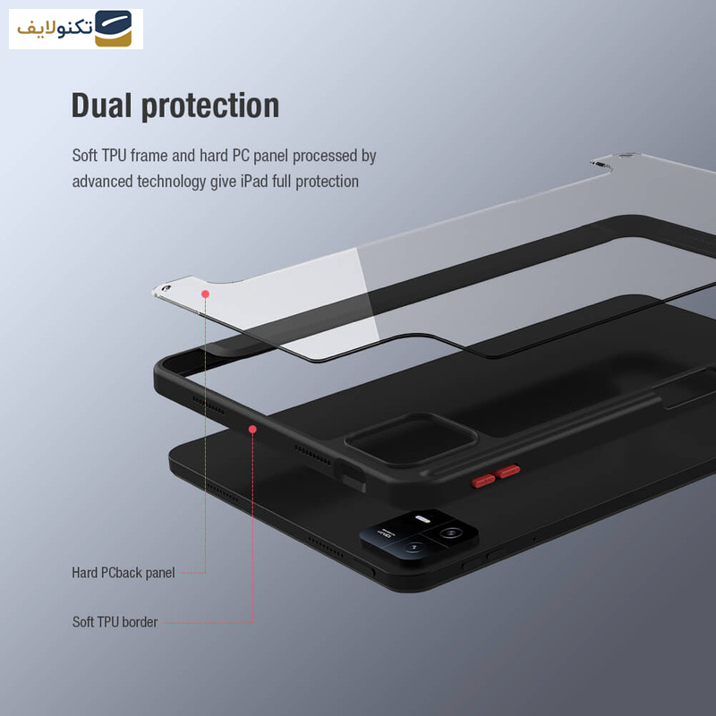 کیف کلاسوری نیلکین مدل Bevel مناسب برای تبلت شیائومی Pad 6/ Pad 6 Pro کیف کلاسوری نیلکین مدل Bevel مناسب برای تبلت شیائومی Pad 6/ Pad 6 Pro
