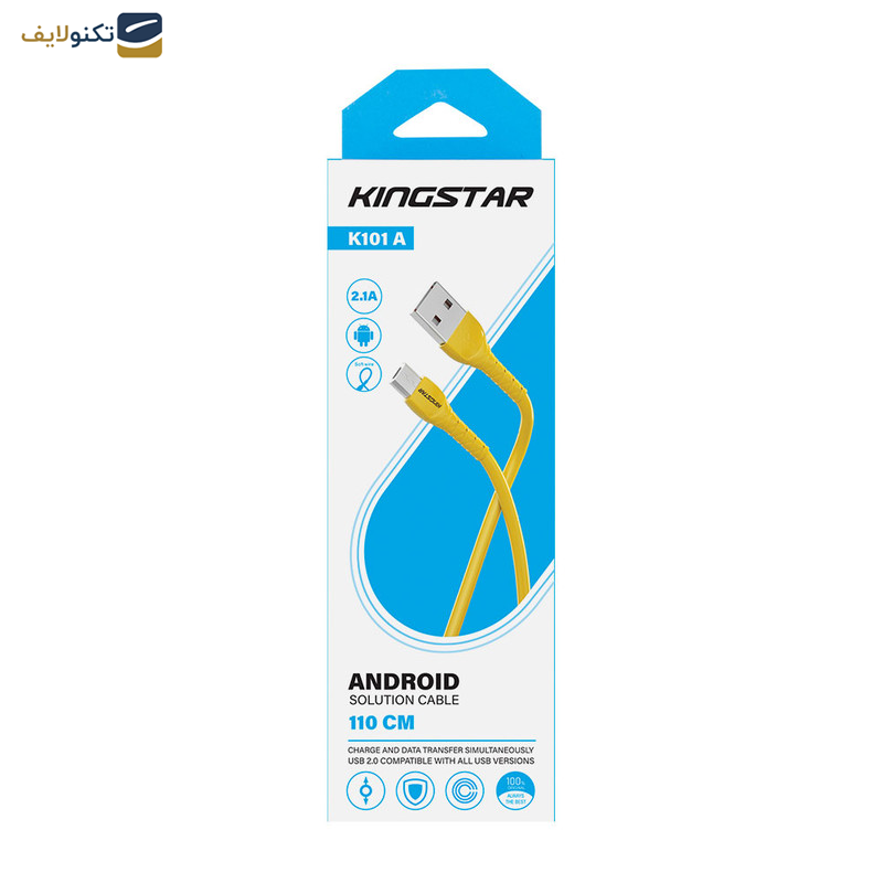 کابل تبدیل USB به microUSB کینگ استار مدل K101A طول 1.1 متر کابل تبدیل USB به microUSB کینگ استار مدل K101A طول 1.1 متر