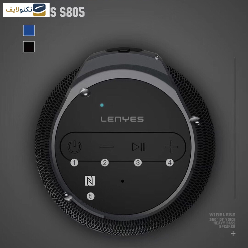 اسپیکر بلوتوثی قابل حمل لنیز مدل S805 اسپیکر بلوتوثی قابل حمل لنیز مدل S805