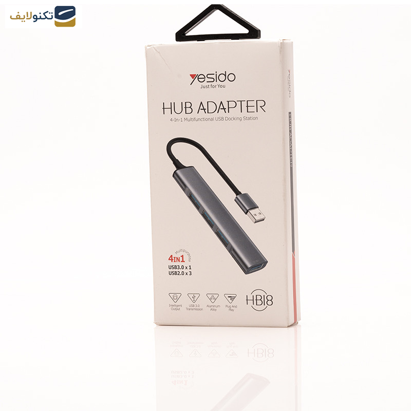 هاب 4 پورت USB یسیدو مدل HB18 هاب 4 پورت USB یسیدو مدل HB18