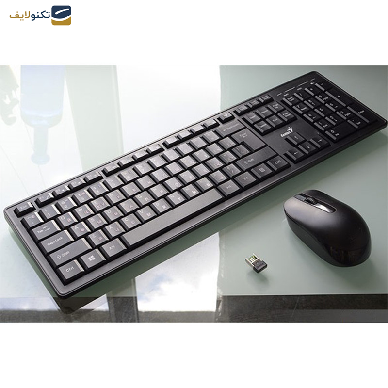 کیبورد و ماوس بیسیم جنیوس مدل Smart KM-8200 با حروف فارسی کیبورد و ماوس بیسیم جنیوس مدل Smart KM-8200 با حروف فارسی