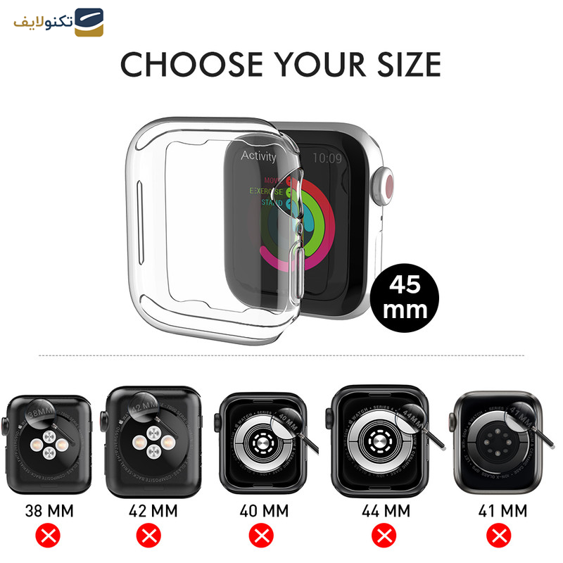 محافظ صفحه نمایش آها استایل مدل WA05 مناسب برای اپل واچ 45 میلی متری بسته دو عددی محافظ صفحه نمایش آها استایل مدل WA05 مناسب برای اپل واچ 45 میلی متری بسته دو عددی