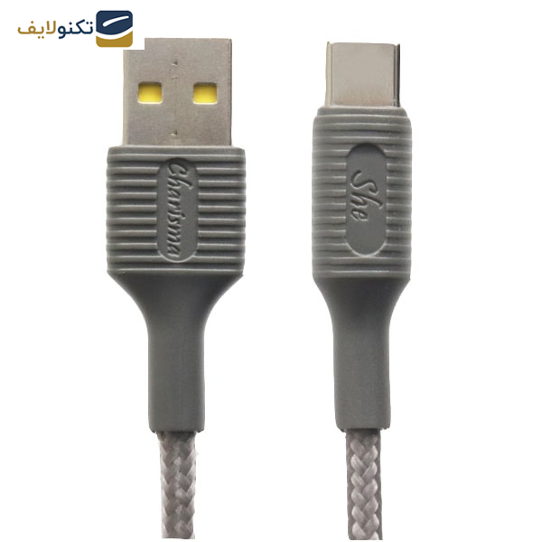کابل تبدیل USB به USB-C شی کاریزما مدل صبا طول 1.2 متر