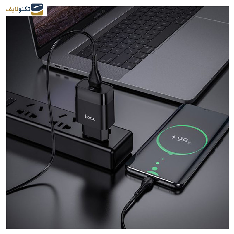 شارژر دیواری هوکو مدل C72Q به همراه کابل تبدیل MicroUSB شارژر دیواری هوکو مدل C72Q به همراه کابل تبدیل MicroUSB