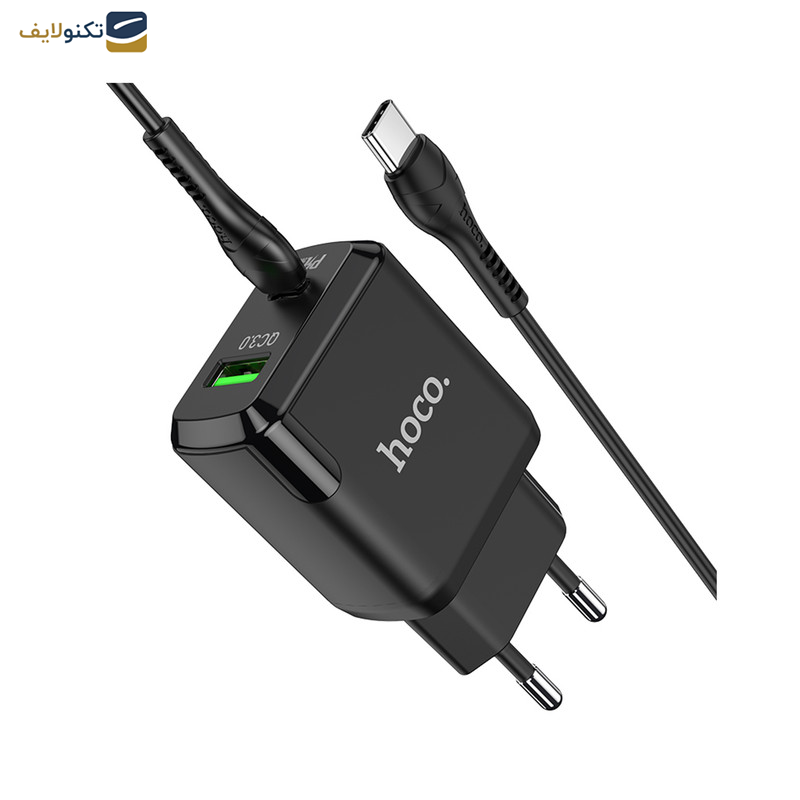 شارژر دیواری هوکو مدل N5 PD 20W+QC3.0 به همراه کابل USB-C شارژر دیواری هوکو مدل N5 PD 20W+QC3.0 به همراه کابل USB-C