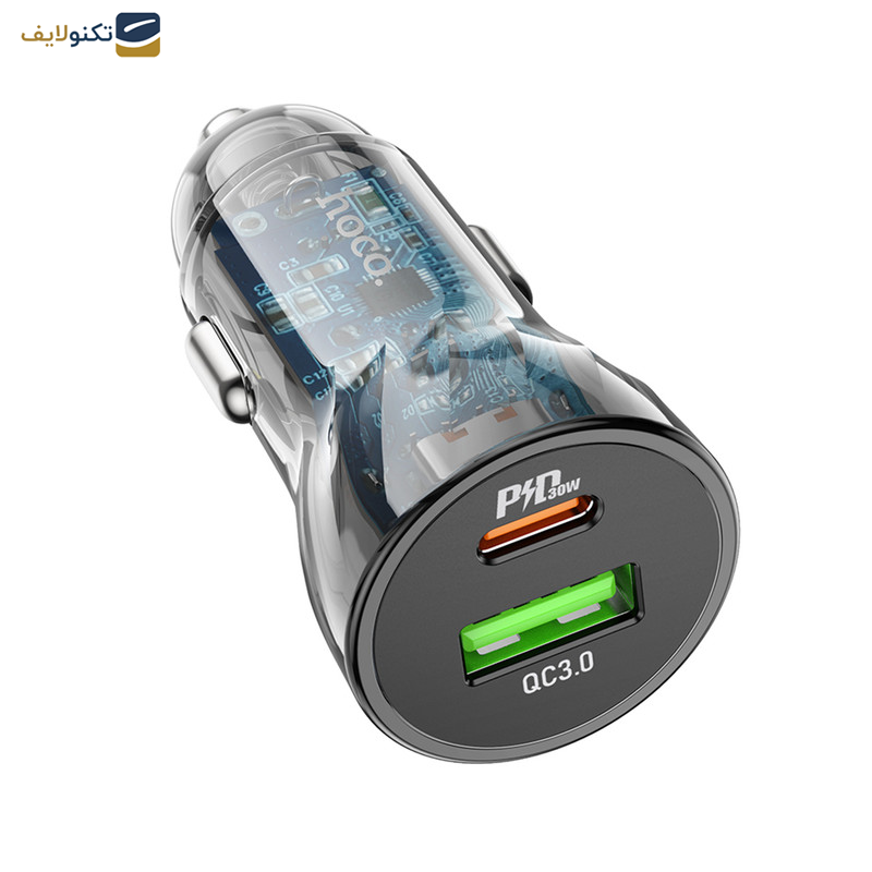 شارژر فندکی 30 وات هوکو مدل Z47A PD+QC3.0