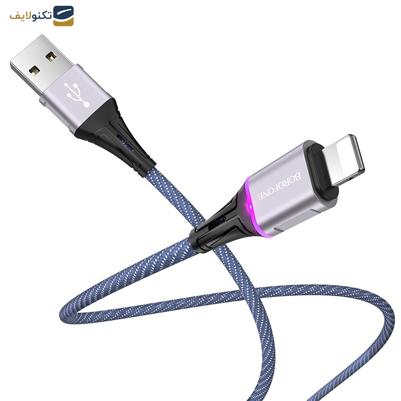 کابل تبدیل USB به لایتنینگ بروفون مدل bu25 طول 1.2 متر کابل تبدیل USB به لایتنینگ بروفون مدل bu25 طول 1.2 متر