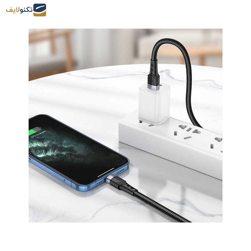 کابل تبدیل USB به لایتنینگ بروفون مدل BU35 طول 1.2 متر