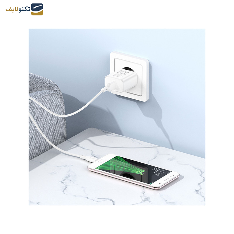 شارژر دیواری 18 وات بروفون مدل BA72A USB شارژر دیواری 18 وات بروفون مدل BA72A USB