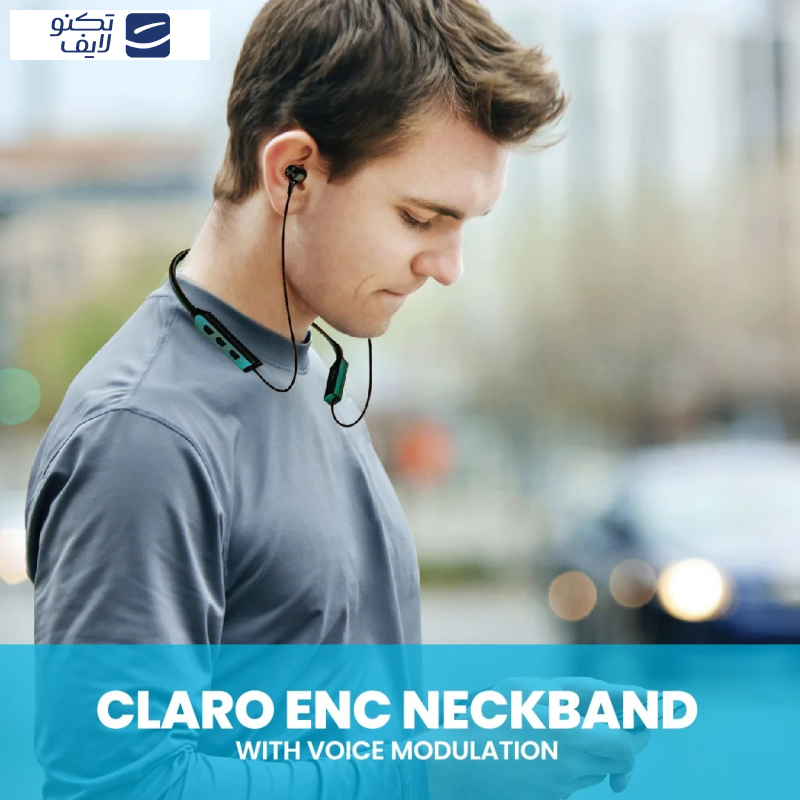 هدفون بلوتوثی پاوا مدل Claro ENC Neckband