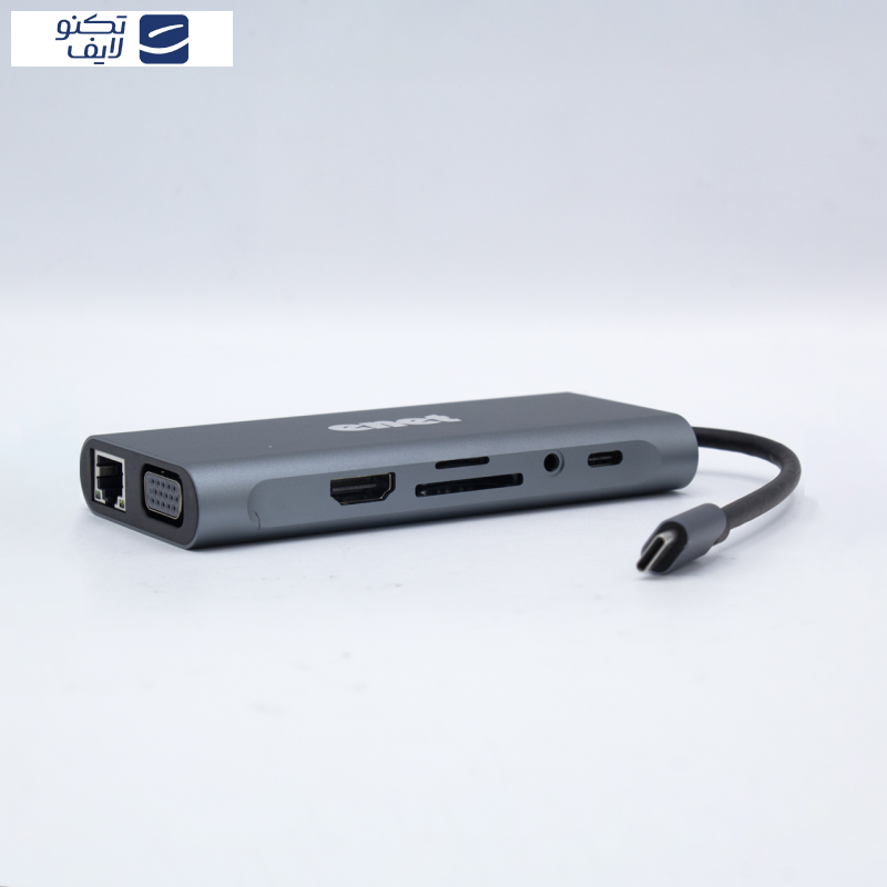 هاب 11 پورت USB-C اینت مدل En-CoT7024 هاب 11 پورت USB-C اینت مدل En-CoT7024