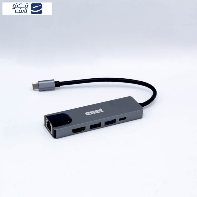 هاب 5 پورت USB-C اینت مدل EN-CoT7016 هاب 5 پورت USB-C اینت مدل EN-CoT7016