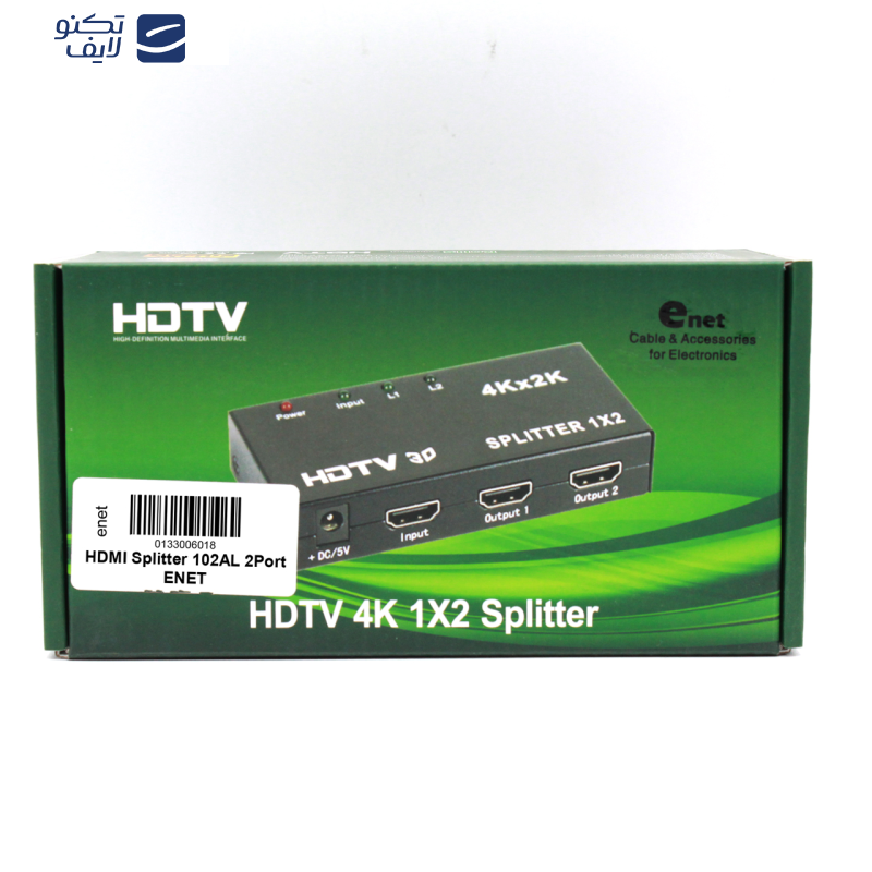 اسپلیتر 1 به 2 HDMI ای نت مدل 102AL اسپلیتر 1 به 2 HDMI ای نت مدل 102AL