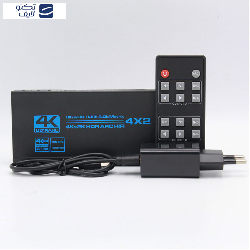 سوییچ 4 به 2 Hdmi ای نت مدل YXJ2-1 سوییچ 4 به 2 Hdmi ای نت مدل YXJ2-1