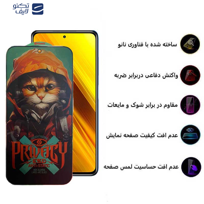 محافظ صفحه نمایش حریم شخصی اپیکوی مدل Privacy Hoodie Cat مناسب برای گوشی موبایل شیائومی Poco X5 Pro /X5 /X4 Pro 5G /X3 Pro /X3 NFC / X3 محافظ صفحه نمایش حریم شخصی اپیکوی مدل Privacy Hoodie Cat مناسب برای گوشی موبایل شیائومی Poco X5 Pro /X5 /X4 Pro 5G /X3 Pro /X3 NFC / X3