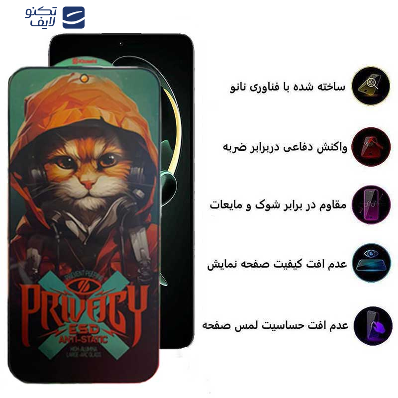 محافظ صفحه نمایش حریم شخصی اپیکوی مدل Privacy Hoodie Cat مناسب برای گوشی موبایل شیائومی Redmi K60 Ultra / K60 Pro / K60E / K60 محافظ صفحه نمایش حریم شخصی اپیکوی مدل Privacy Hoodie Cat مناسب برای گوشی موبایل شیائومی Redmi K60 Ultra / K60 Pro / K60E / K60