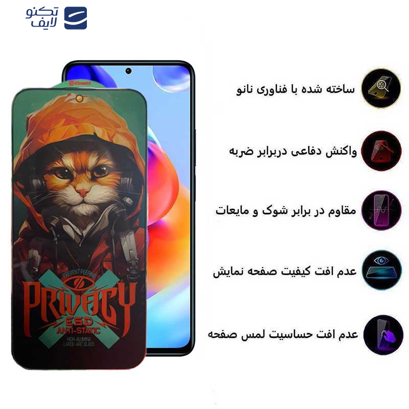 محافظ صفحه نمایش حریم شخصی اپیکوی مدل Privacy Hoodie Cat مناسب برای گوشی موبایل شیائومی Redmi Note 11 Pro Plus 5G (China) / Note 11 Pro Plus 5G (India) / Note 11 Pro 5G (China) / Note 11 Pro 4G-5G محافظ صفحه نمایش حریم شخصی اپیکوی مدل Privacy Hoodie Cat مناسب برای گوشی موبایل شیائومی Redmi Note 11 Pro Plus 5G (China) / Note 11 Pro Plus 5G (India) / Note 11 Pro 5G (China) / Note 11 Pro 4G-5G