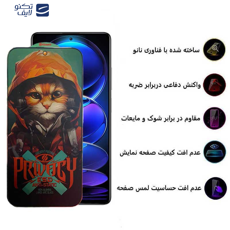 محافظ صفحه نمایش حریم شخصی اپیکوی مدل Privacy Hoodie Cat مناسب برای گوشی موبایل شیائومی Redmi Note 12 Pro Plus/ Note 12 Pro 5G /Note 12 Pro 4G/ Note 12 5G /Note 12 4G/Note 12 (China) محافظ صفحه نمایش حریم شخصی اپیکوی مدل Privacy Hoodie Cat مناسب برای گوشی موبایل شیائومی Redmi Note 12 Pro Plus/ Note 12 Pro 5G /Note 12 Pro 4G/ Note 12 5G /Note 12 4G/Note 12 (China)