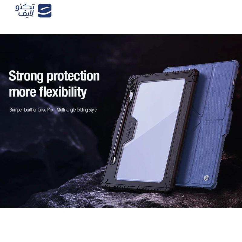 کیف کلاسوری نیلکین مدل Camshield Bumper Flip Folding مناسب برای تبلت سامسونگ Galaxy Tab S10 Plus/S9 Plus/S8 Plus/S7 Plus/S7 Fe کیف کلاسوری نیلکین مدل Camshield Bumper Flip Folding مناسب برای تبلت سامسونگ Galaxy Tab S10 Plus/S9 Plus/S8 Plus/S7 Plus/S7 Fe