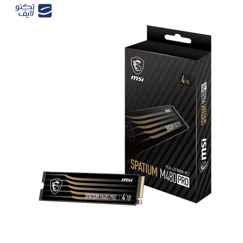 اس اس دی اینترنال ام اس آی مدل SPATIUM M480 PRO PCIe 4.0 NVMe M.2 ظرفیت 4 ترابایت