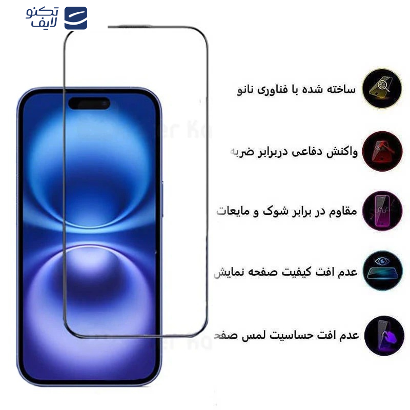 محافظ صفحه نمایش کی -زد دوو مدل Full-Glass-k مناسب برای گوشی موبایل اپل iPhone 16/ 15/ 14 Pro محافظ صفحه نمایش کی -زد دوو مدل Full-Glass-k مناسب برای گوشی موبایل اپل iPhone 16/ 15/ 14 Pro