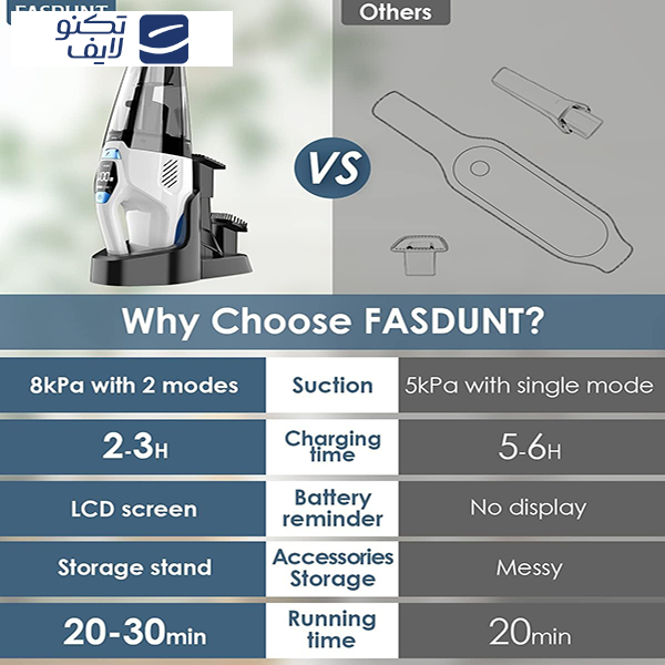 جارو شارژی دستی مدل HV1