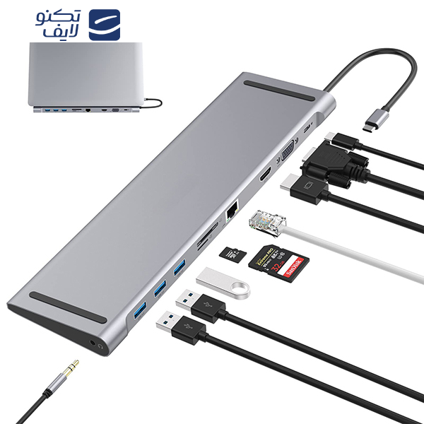 هاب 10 پورت USB-C مدل ULC 13A05