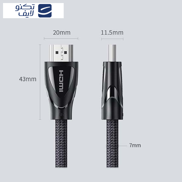 کابل 2.1 HDMI یوگرین مدل 80402-HD140 طول 1.5 متر کابل 2.1 HDMI یوگرین مدل 80402-HD140 طول 1.5 متر