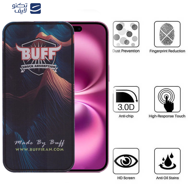محافظ صفحه نمایش 5D بوف مدل Mountain مناسب برای گوشی موبایل اپل iPhone 16 Plus محافظ صفحه نمایش 5D بوف مدل Mountain مناسب برای گوشی موبایل اپل iPhone 16 Plus