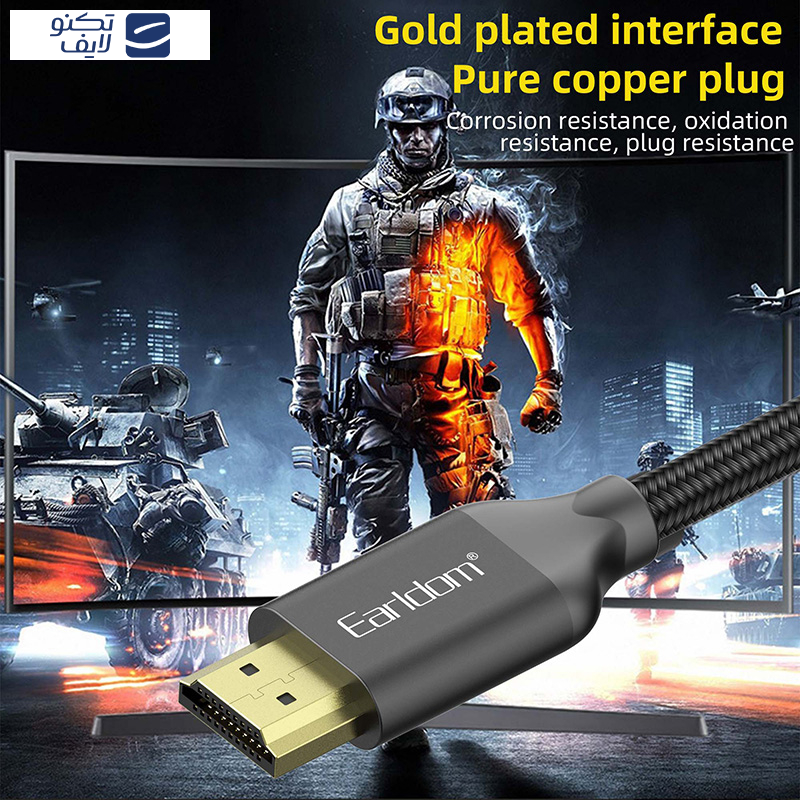 کابل HDMI ارلدام مدل ET-W26 طول 2 متر کابل HDMI ارلدام مدل ET-W26 طول 2 متر