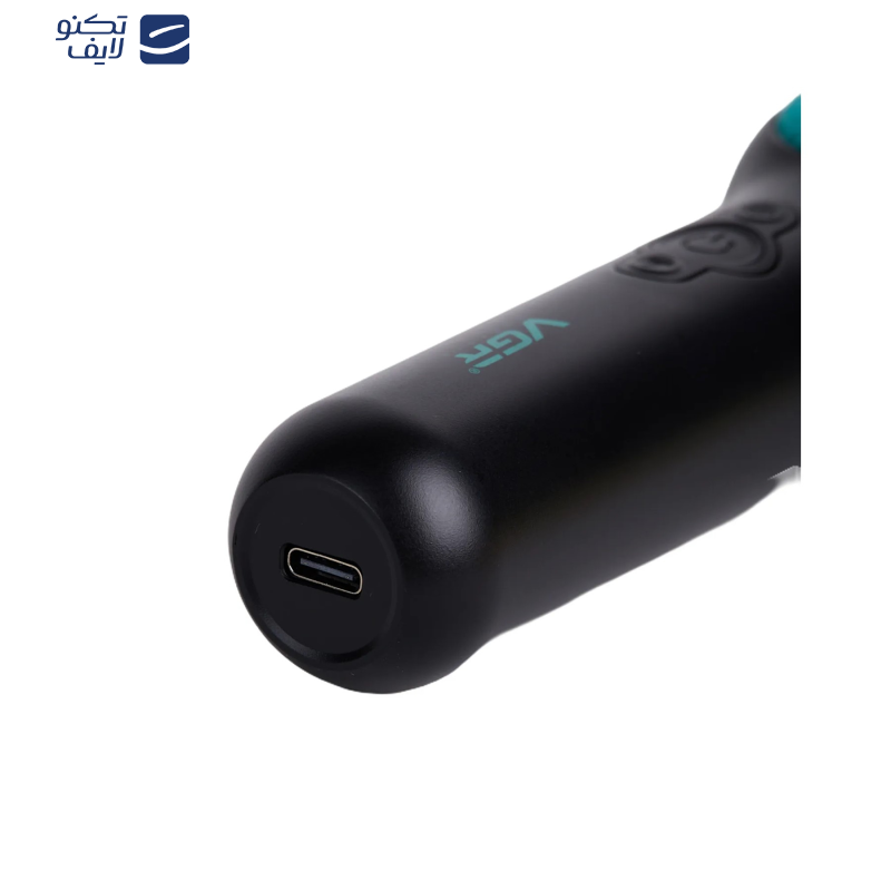 ماشین اصلاح موی سر و صورت وی جی ار مدل V-990، تکنولوژی اصلاح به صورت تریمر، به همراه کابل شارژ USB، برس تمیزکننده، روغن، 3 عدد شانه، با عملکرد توربو، نمایش وضعیت باتری ماشین اصلاح موی سر و صورت وی جی ار مدل V-990، تکنولوژی اصلاح به صورت تریمر، به همراه کابل شارژ USB، برس تمیزکننده، روغن، 3 عدد شانه، با عملکرد توربو، نمایش وضعیت باتری