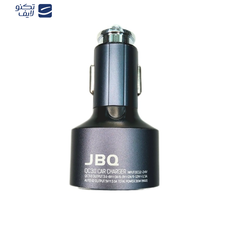 شارژر فندکی جی بی کیو مدل c7030 jBQ به همراه  کابل تبدیل لایتنینگ