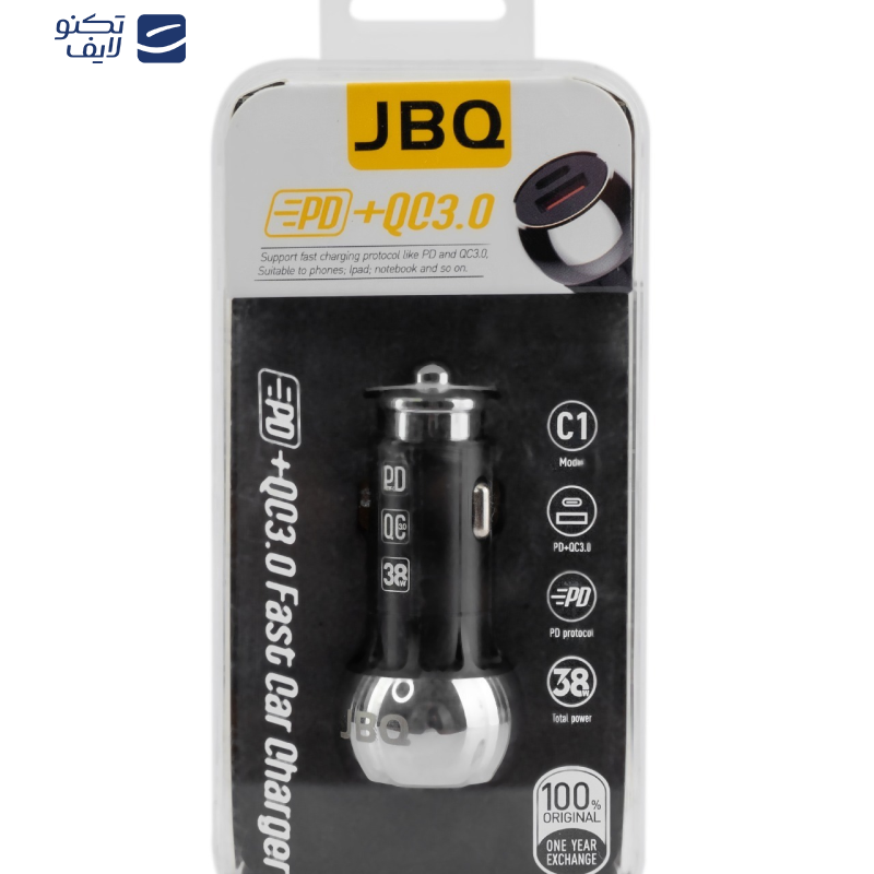 شارژر فندکی 30 وات جی بی کیو مدل A4808Q شارژر فندکی 30 وات جی بی کیو مدل A4808Q