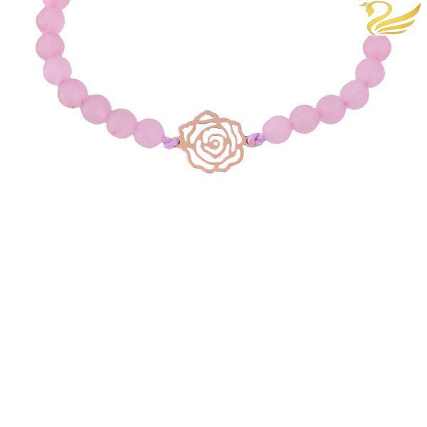 دستبند طلا 18عیار طرح گل رز دستبند طلا 18عیار طرح گل رز