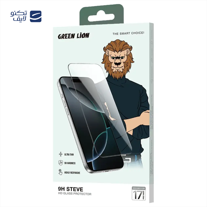 gallery-گلس گوشی اپل iPhone 15 Pro گرین لاین مدل 9H Steve HD copy.png