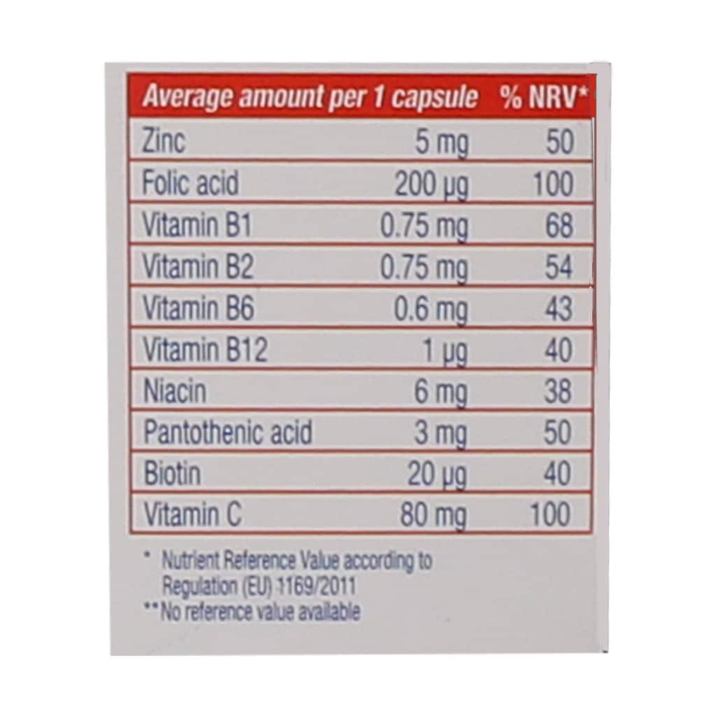 کپسول زینک پلاس فور تینز یوروویتال 60 عدد کپسول زینک پلاس فور تینز یوروویتال 60 عدد