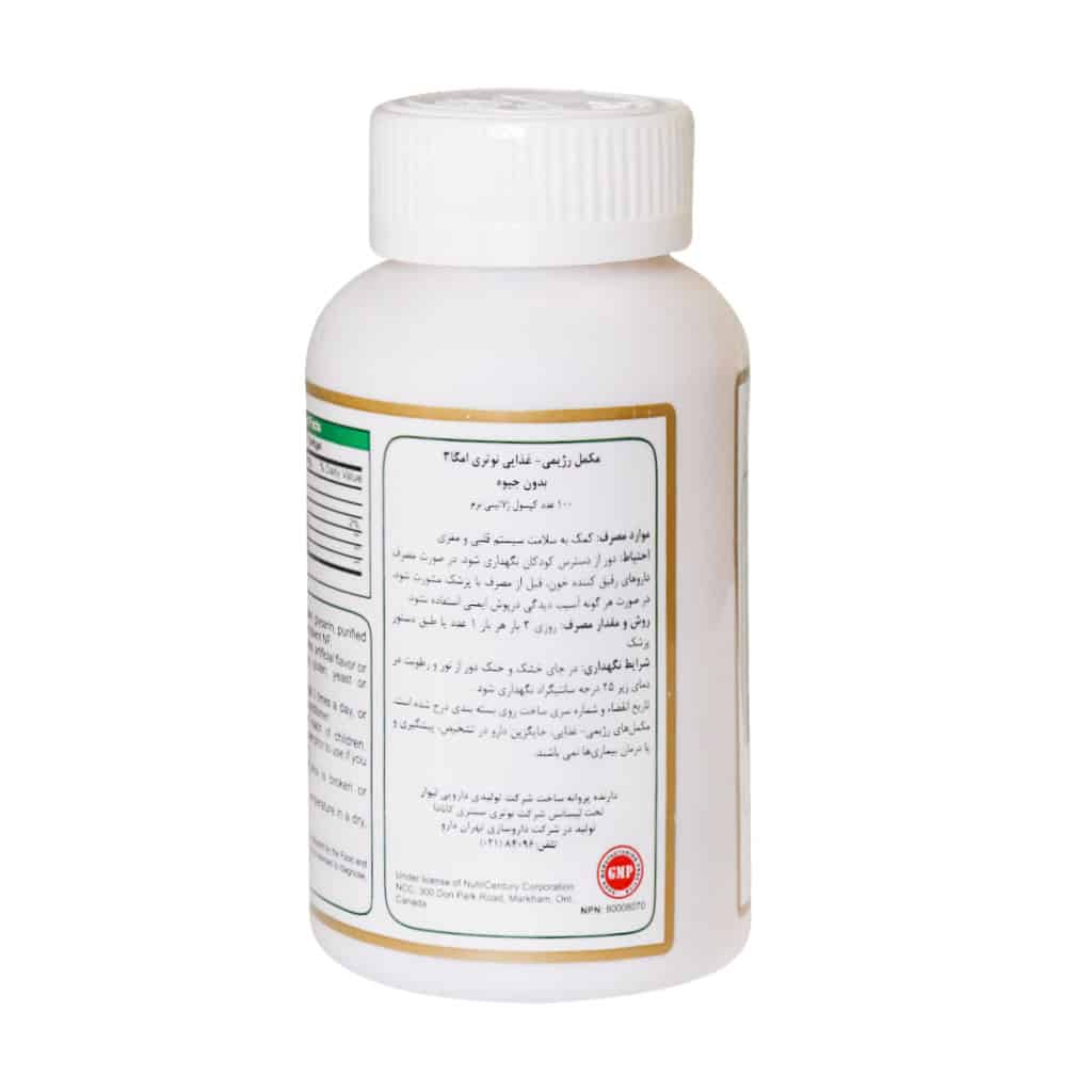 سافت ژل نوتری امگا 3 نوتری سنتری 100 عدد سافت ژل نوتری امگا 3 نوتری سنتری 100 عدد