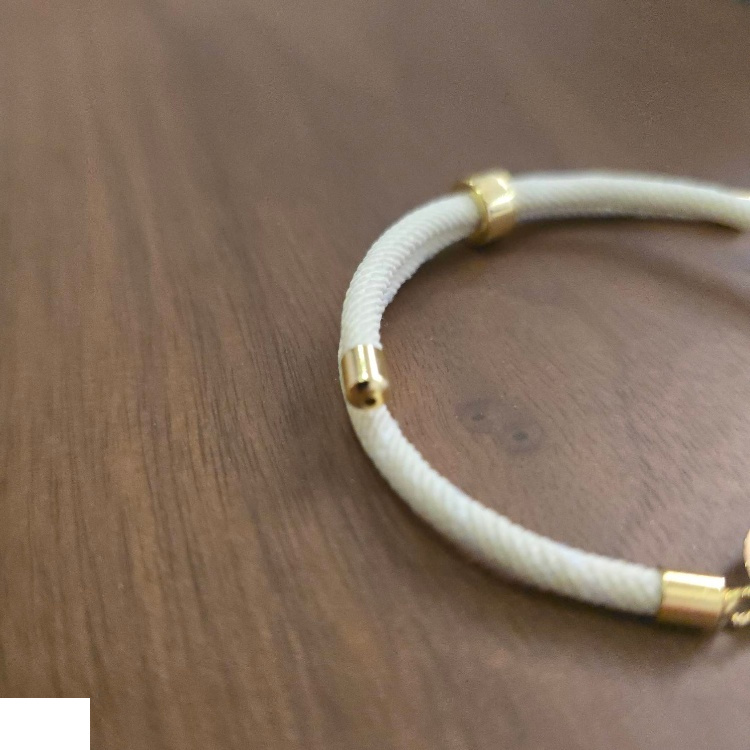 دستبند طلا 18 عیار زنانه شمیم گلد گالری مدل دایره و قلب کد D66-18