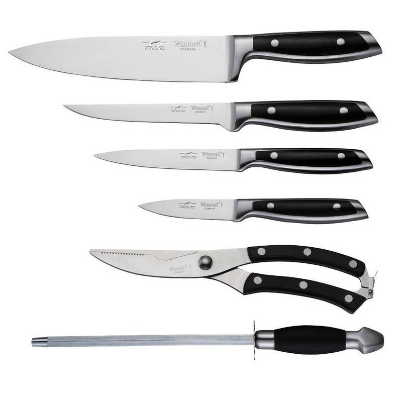 سرویس چاقو آشپزخانه 6 پارچه وینر  کد 06 سرویس چاقو آشپزخانه 6 پارچه وینر  کد 06