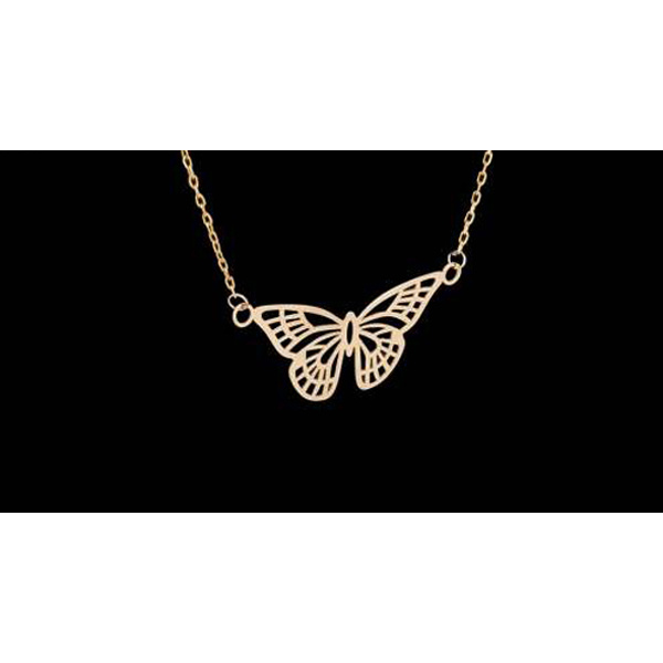 گردنبند طلا 18 عیار زنانه شمیم گلد گالری کد 9014 گردنبند طلا 18 عیار زنانه شمیم گلد گالری کد 9014